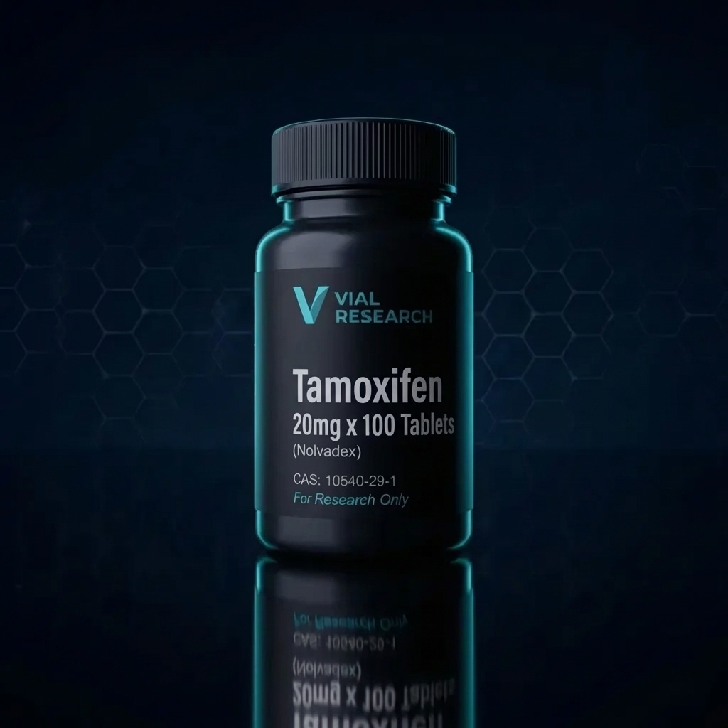 Vial Research Tamoxifen (Nolvadex) 20mg x 100 Tablets research vial — Hormonal Support